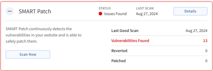 BH SiteLock - Smart Patch
