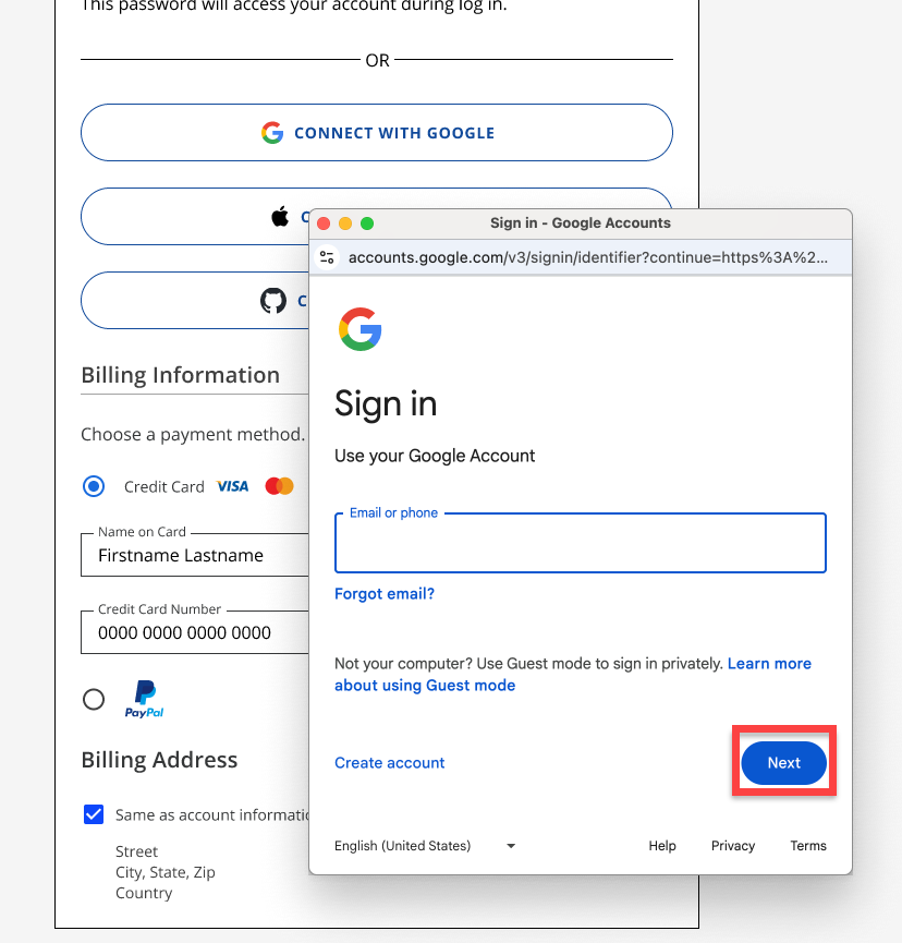 BH Checkout - Enter Email