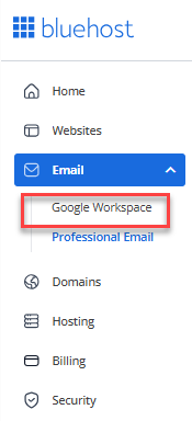 Professional Email Tab