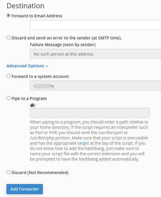 bh-am-hosting-cpanel-add-forwarder-destination