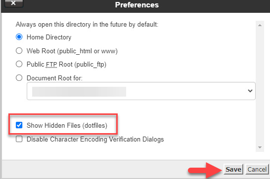 cpanel-show-hidden-folders