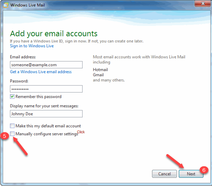 Manually Configure Server Settings