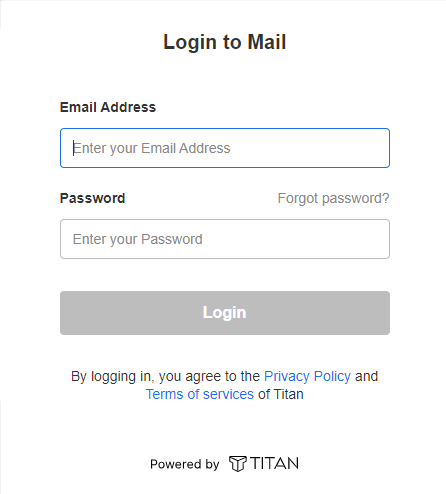 Bluehost Professional Email Login Page