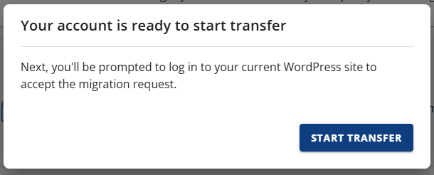 Start Transfer Button