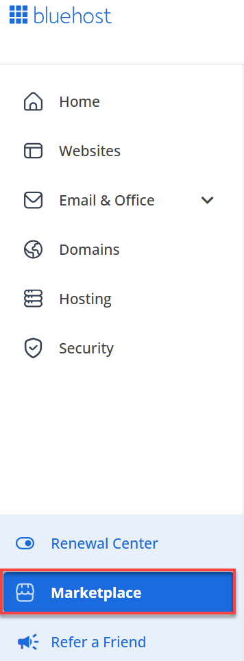 Account Manager - Marketplace tab