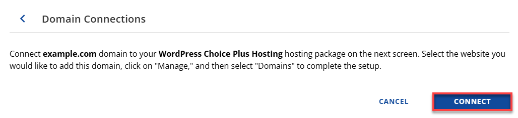 Bluehost Domains - Domain Connections