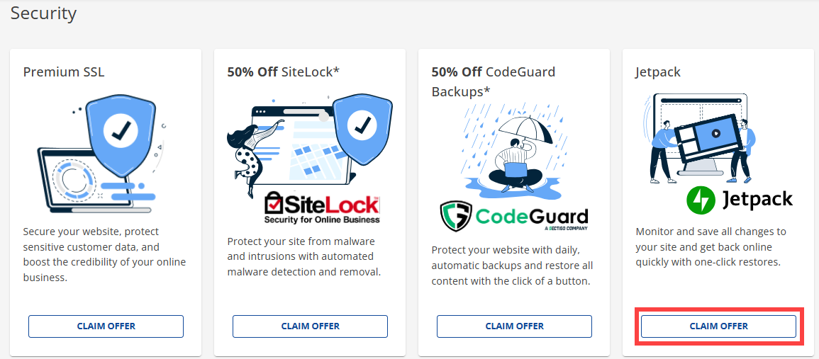 BH - Account Manager - Marketplace - Jetpack - Claim Offer