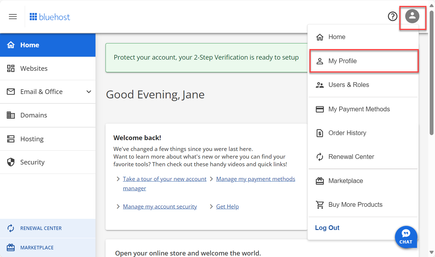 Login Management - My Profile