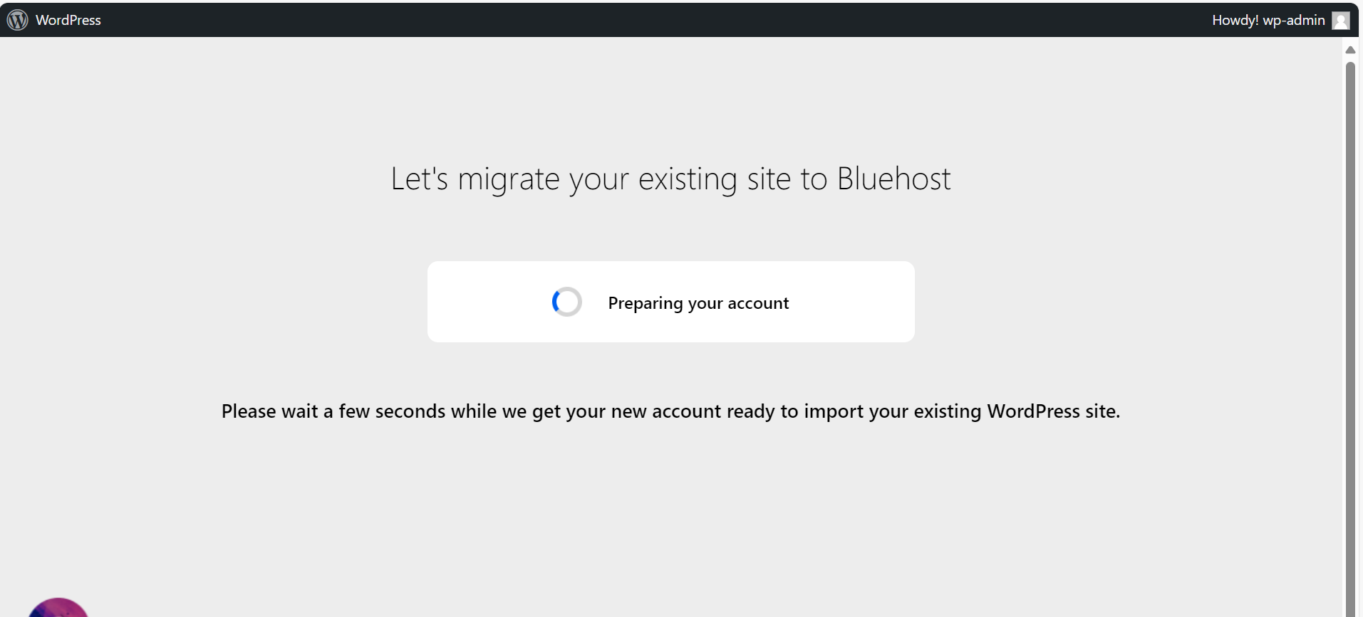 Cloud Hosting Websites - WordPress Dashboard Redirection