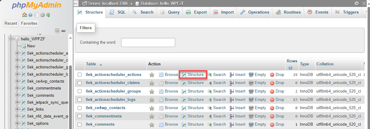 am-php-my-admin-structure