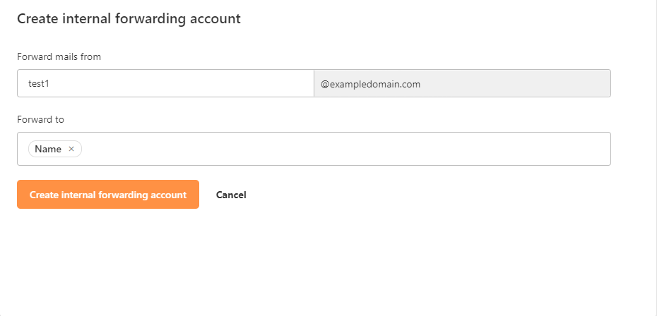 Professional Email - Create Internal Forwarding