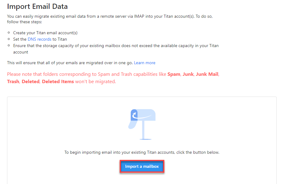 Professional Email - Import Email Data