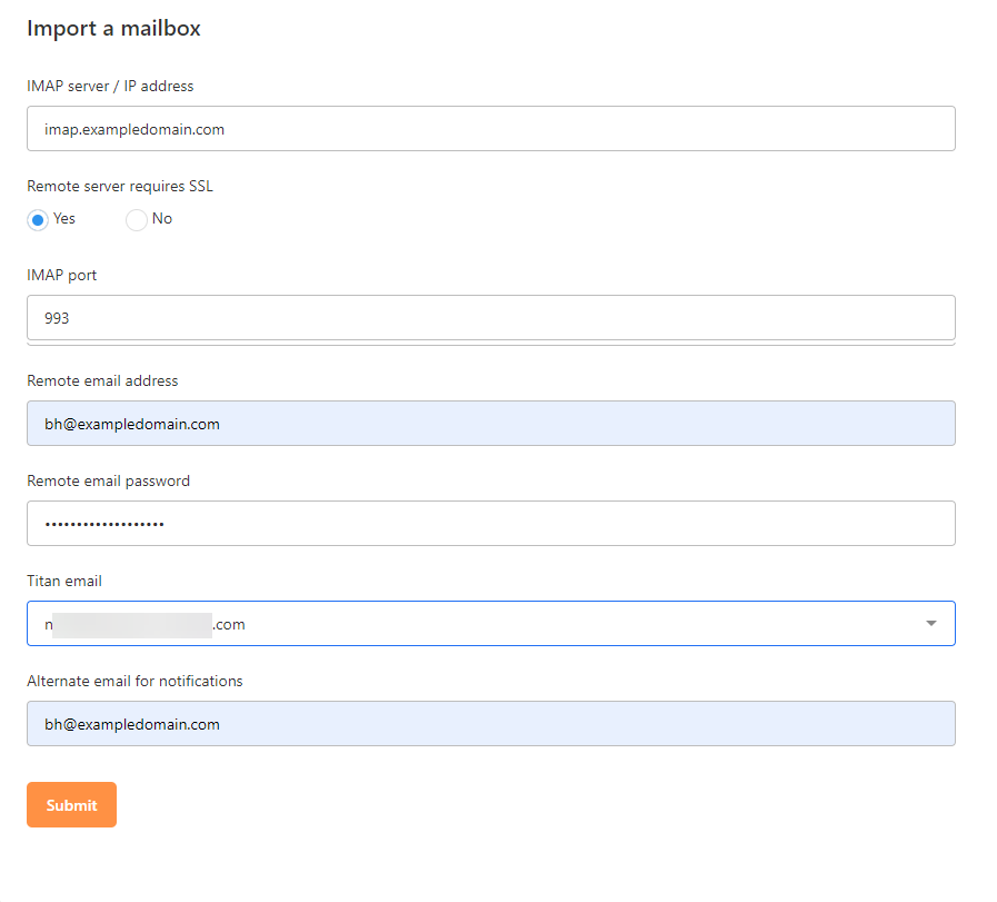 Professional Email - Create Import Email Data