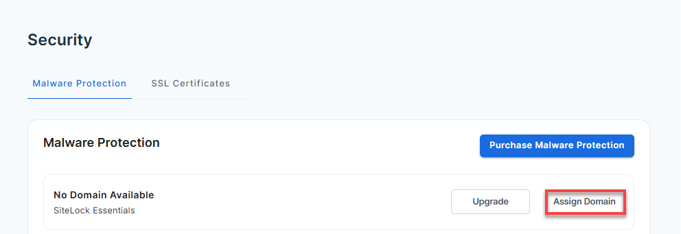 BH Assign Domain SiteLock