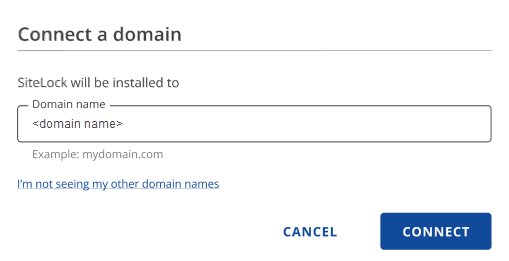 Connect a domain