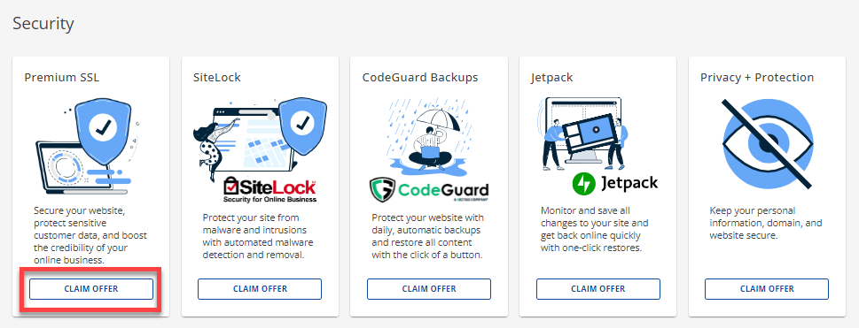 Marketplace - Security - Premium SSL