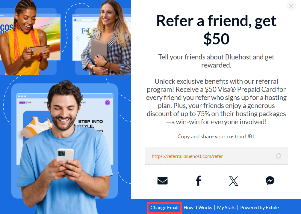 Bluehost Account manager - New Referral Link