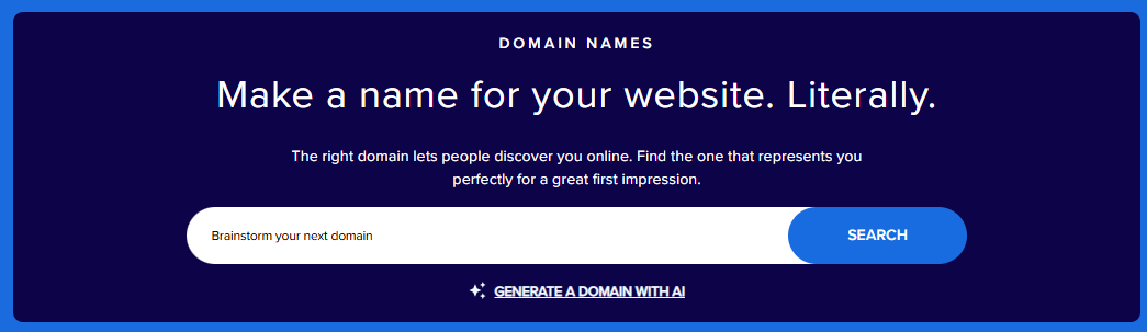 Bluehost Domains