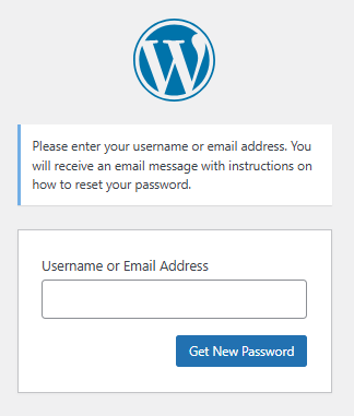 Reset WordPress Password - Get new password