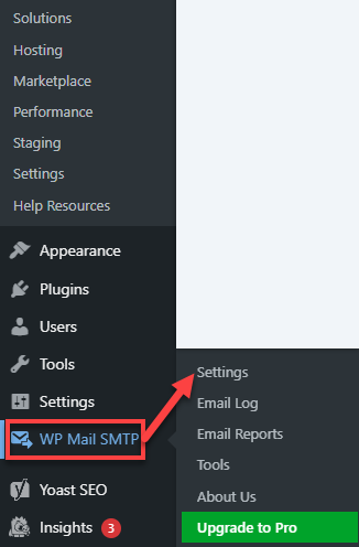 WP Mail SMTP Settings
