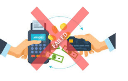 why is my account suspended payment failed