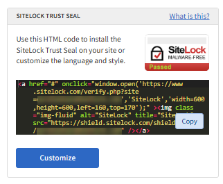SiteLock Trust Seal