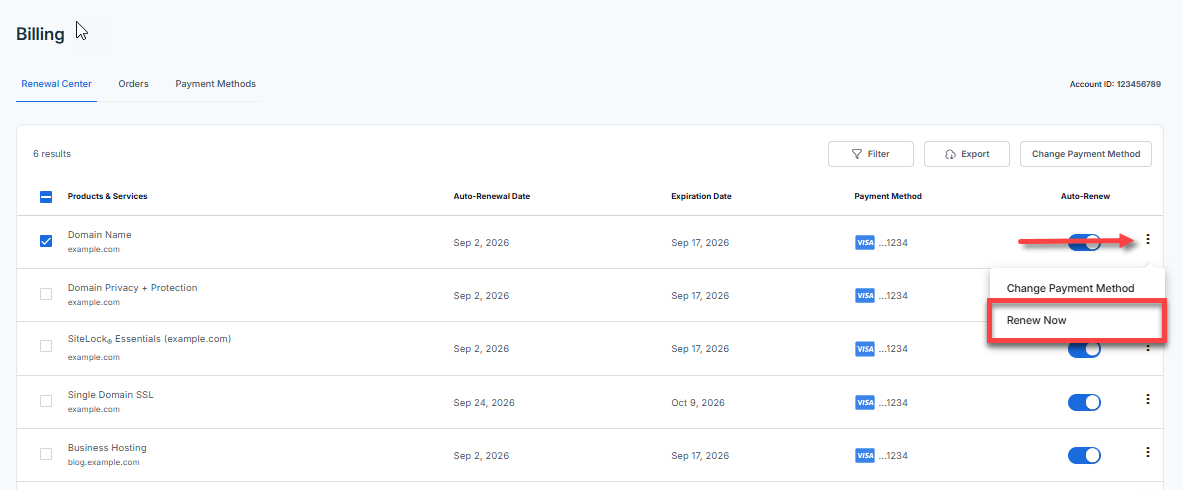 Renewal Center - Renew Now