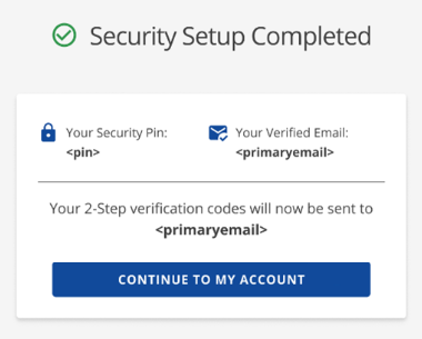 Security Setup Completed