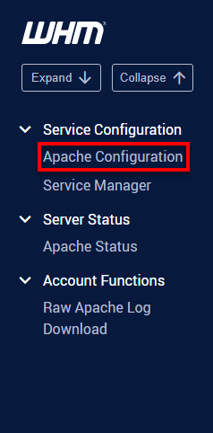 WHM Apache Configuration