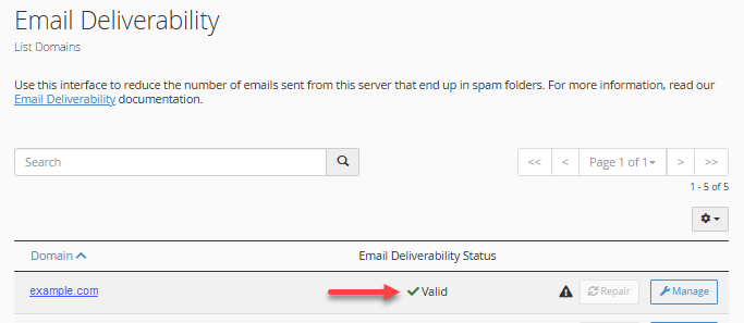 Email - Email Deliverability Status