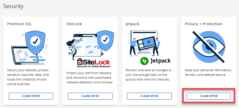 Marketplace - Security - Domain Privacy Protection