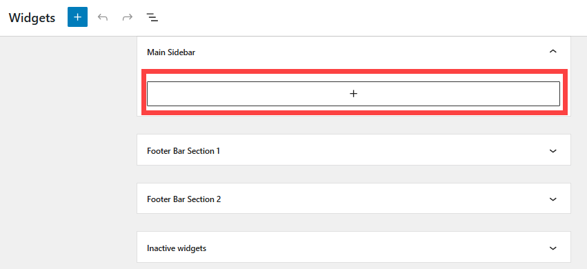 Create custom menus - Widgets - Add a menu