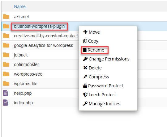 Delete Plugins - Rename
