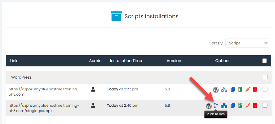 softaculous-push-to-live