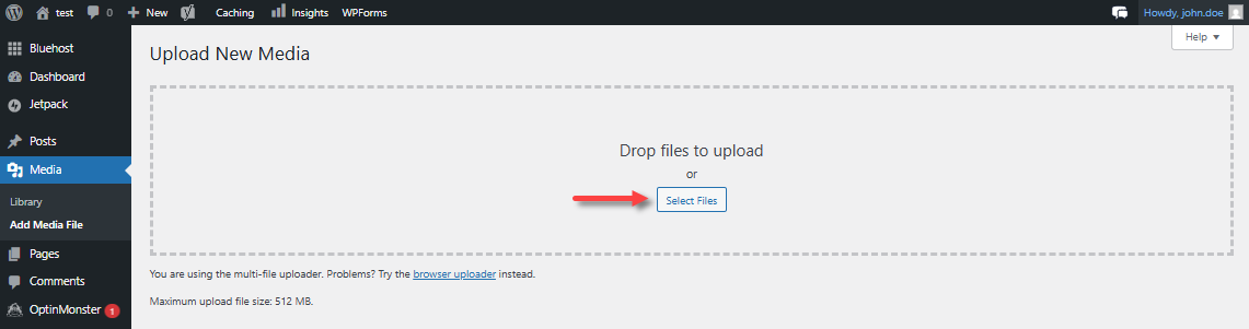 Upload and Add Images - Select File
