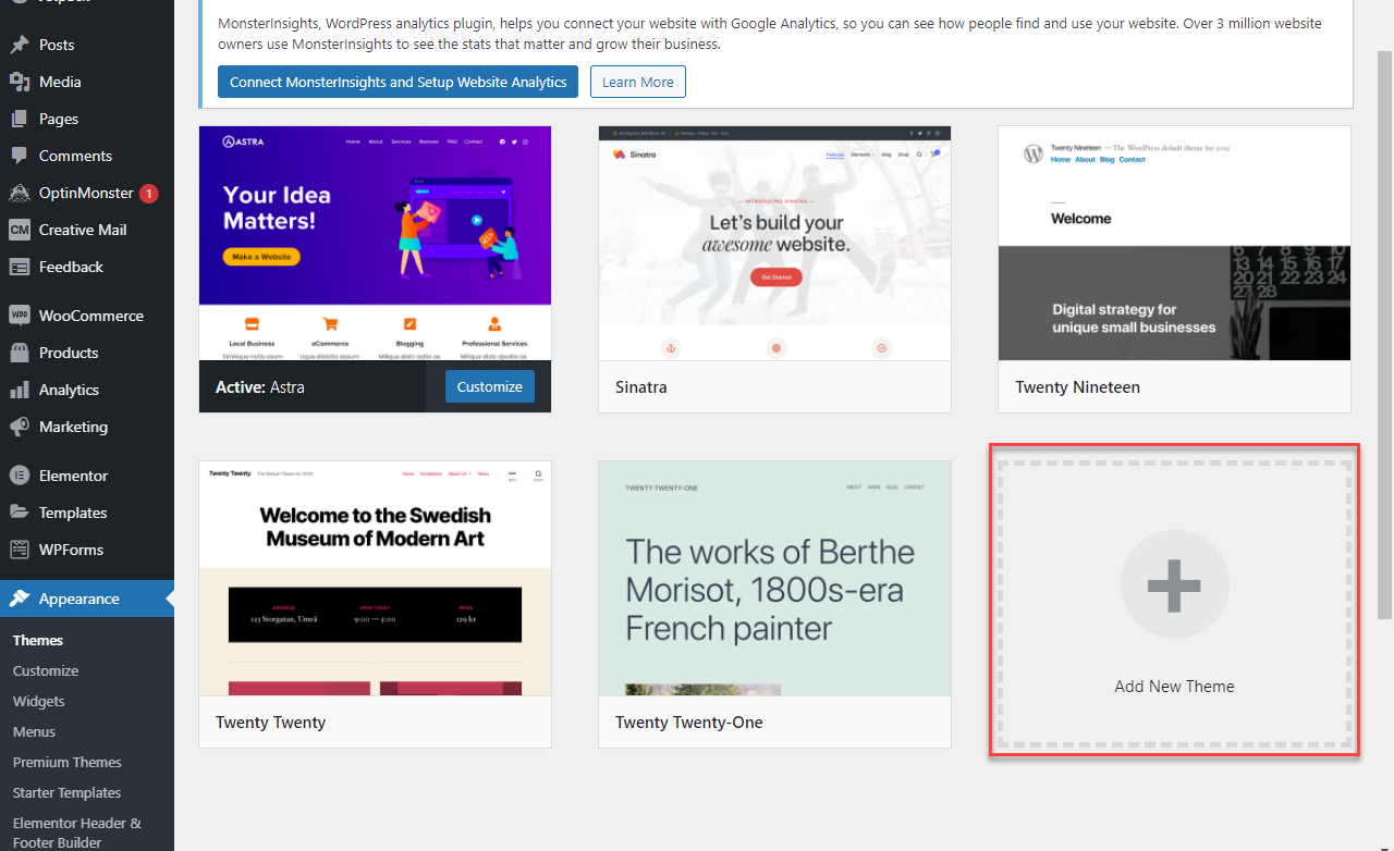 install new wordpress theme