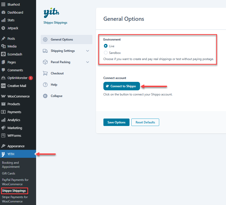 General - Connect Account