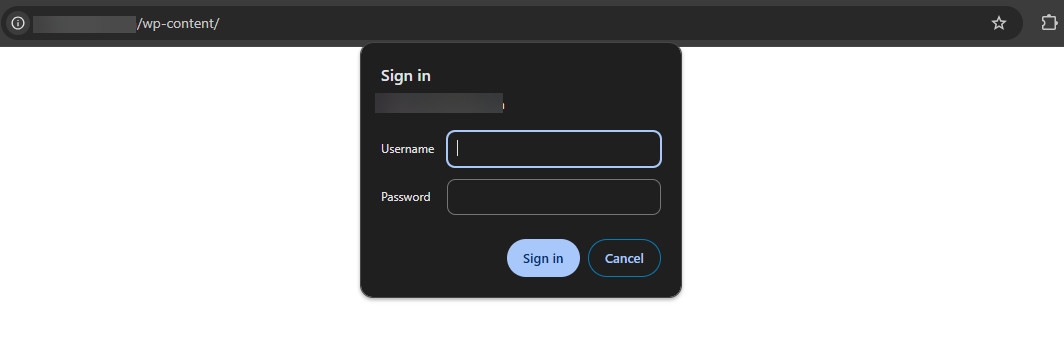 Directory Privacy Result Sample