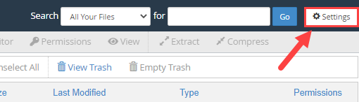 file manager settings
