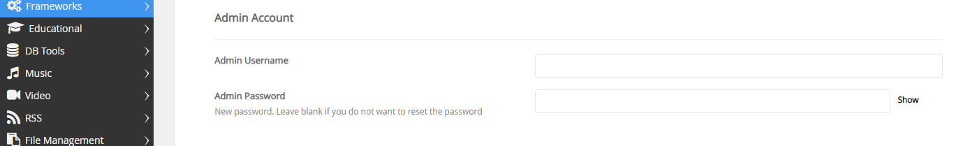 Softculous Joomla Admin Account
