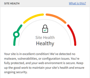 BH SiteLock Dashboard - Site Health