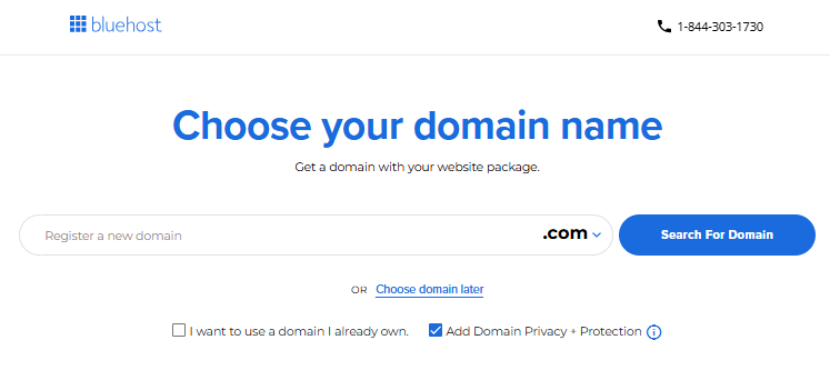 Self-Managed VPS - Choose your domain name