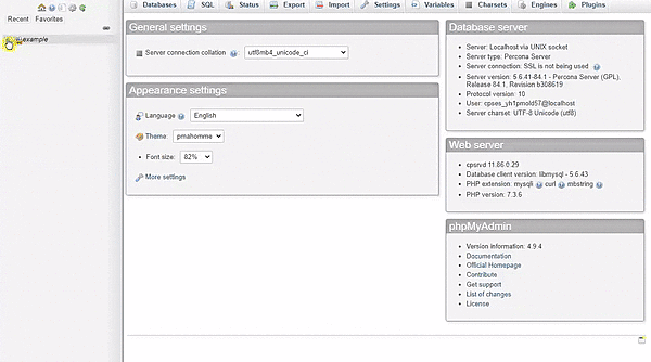 phpmyadmin plugins walkthrough