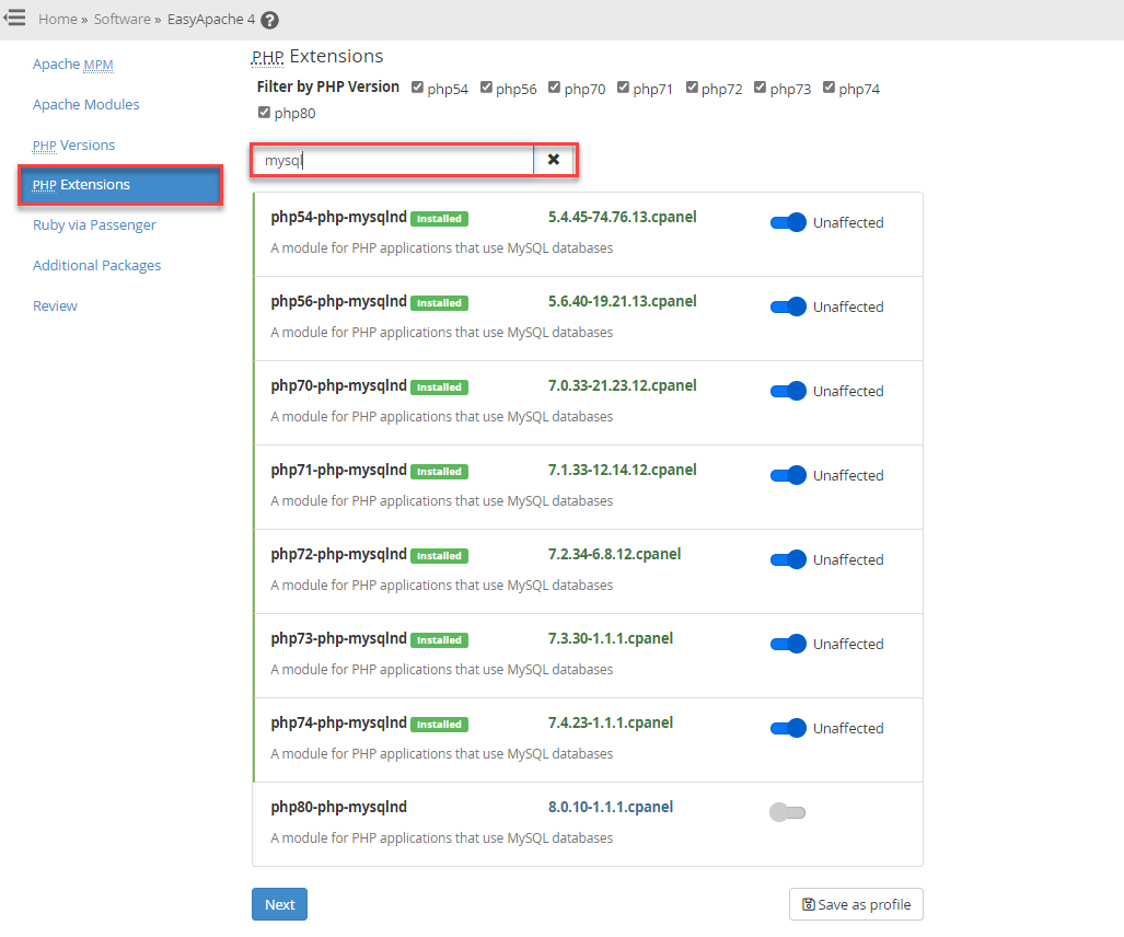 php-mysql-extensions
