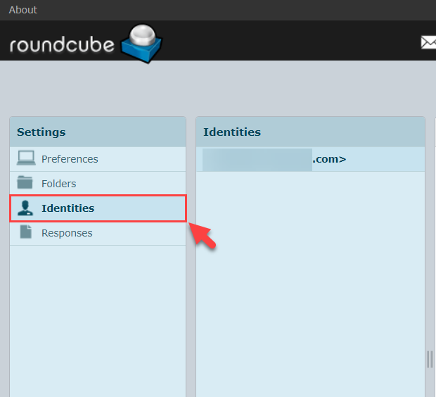Identities tab under Settings