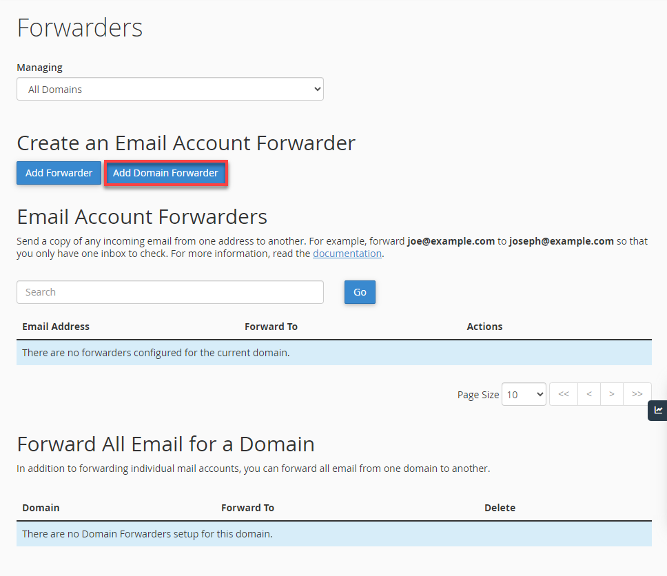 bh-am-hosting-cpanel-add-domain-forwarder
