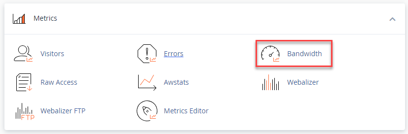 bandwidth-cpanel-metrics