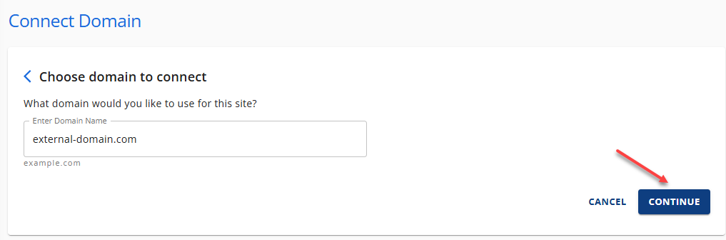 Connect Domain Continue