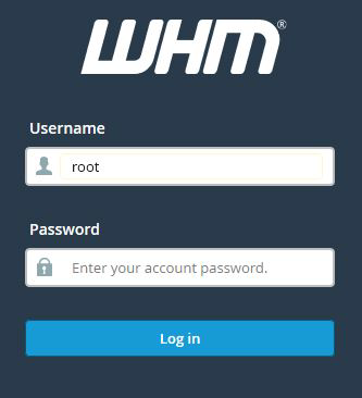 WHM 登录页面(WHM Login Page)