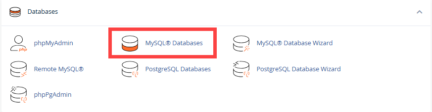 BH cPanel - MySQL Databases
